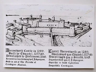 Aberystwyth Castle Wales Picture Postcard • £2.79