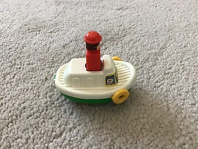 Vintage 1980s TOMY Push 'n Go 2 1/2  Tugboat Made In Singapore One Owner • $8