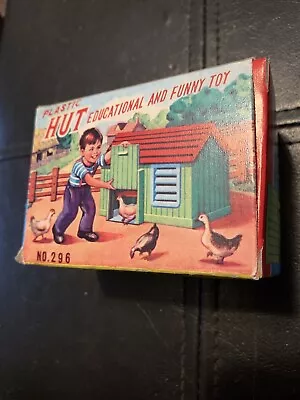 Vintage Plastic Hut Farm Educational And Funny Toy Build A Mini Hut • $11.99