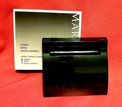 Mary Kay MAGNETIC BLACK COMPACT #017362 With Mirror (Unfilled) New In Box • $5.99