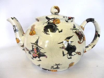 £34.99 • Buy Hubble Bubble Witches 6 Cup Teapot By Heron Cross Pottery