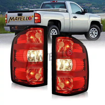 Pair Tail Lights For 2007 2008 2009 2010 2013 Chevy Silverado 1500 2500 HD LH&RH • $46.54