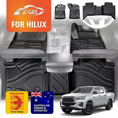 All Weather Car Floor Mat Carpet Liner For Toyota Hilux Dual Cab Auto 2016-2024 • $99.95