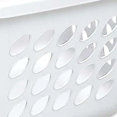 1.5 Bushel Ultra™ Square Laundry Basket Plastic White Set Of 4 • $27.51