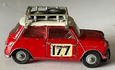 Vintage Corgi 339 Monte Carlo Rally Bmc Mini Cooper S. Very Good Original Model • $41.61