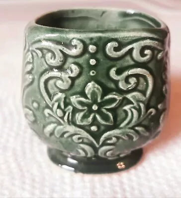 Vintage Made In Japan Toothpick Holder   Green 2  High • $15