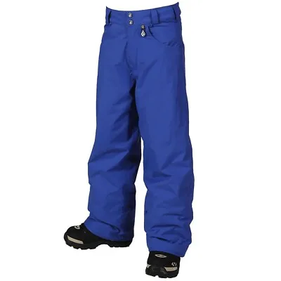 Volcom Recruit Insulated Snowboard Pants Boys Youth Extra Large/XL Strobe Blue • $71.47