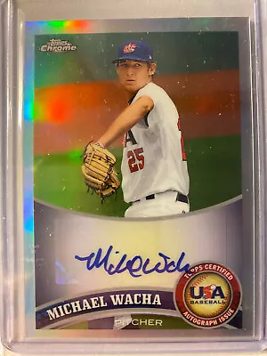 2011 Topps Chrome Team USA Michael Wacha Refractor Autograph RC #d /199 Royals • $34