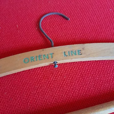 Vintage Orient Line Wooden Coat Hanger ~Nautical Memorabilia.Cruise Ship • £8.99