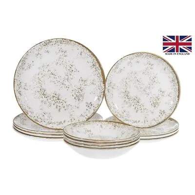 $59 • Buy Queens By Churchill - 12pc Dinner Set Umbria Contemporary White (Made In England