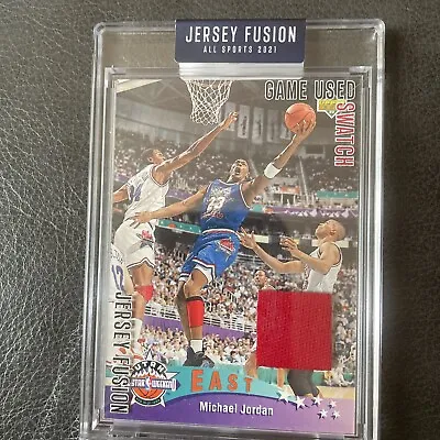 Michael Jordan Leaf Jersey Fusion Card • $125