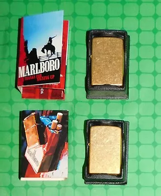 Zippo Marlboro Miles Promotion Gold-tone Lighters - Lot Of 2 - New • $29.95