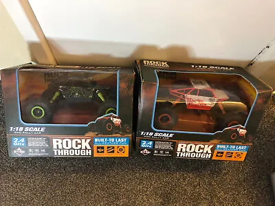 Remote Rc Rock Through 4wd Rally Car Truck Scale 1:18 2.4ghz Built To Last 8+ • £25