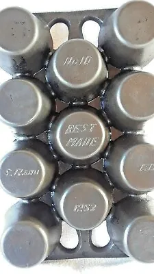 Vintage Cast Iron Muffin Pan By Sears & Roebuck #10 (1253) 11 Cups • $155