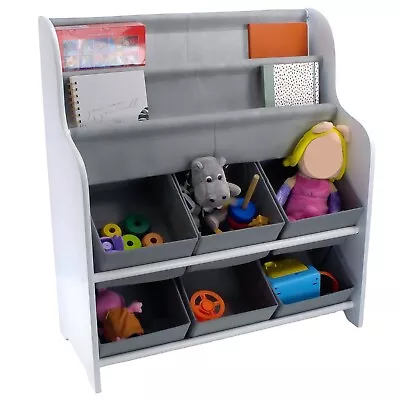 Kids Storage Tub With Bookshelves Perfect Organiser Kid Clothes Books & Toys • £46.99