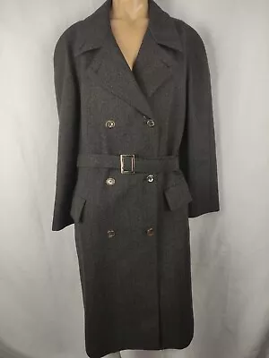 Salvatore Ferragamo Coat Wool Woman Size 14/48 Wool Coat Woman Italy Vintage • $456.50