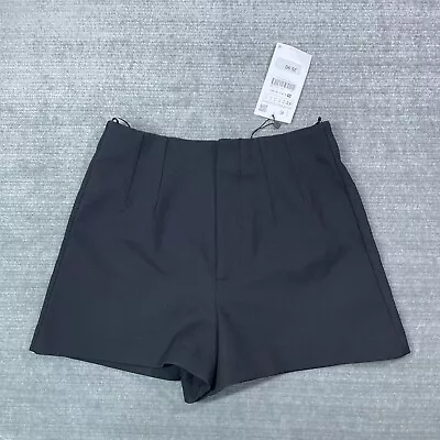 Zara Shorts Women XS Black High Rise Suiting Minimalist Classic NWT • $25.99