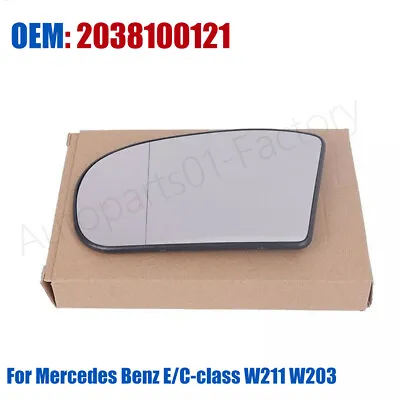 Left Side Door Mirror Glass For 03-06 Mercedes Benz E/C-class W211 W203 • $18.19