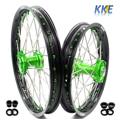 KKE 19/16'' Kid's Wheels Fit Kawasaki KX80 1993-2000 KX85 2001-2023 KX100 Green • $499