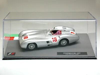 JUAN MANUEL FANGIO Mercedes W196 - 1955 Racing Car Collectable Model 1:43 Scale • £19.99