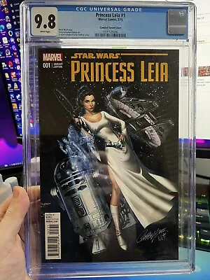 Princess Leia #1 Marvel Comics 2015 CGC 9.8 1:50 J Scott Campbell Variant • $120