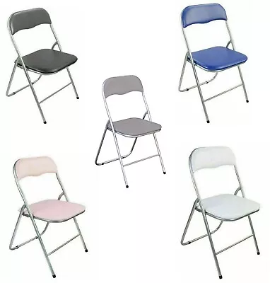 New Folding Portable Square Chair Seat Foldable Padded Breakfast Bar Stool Chair • £84.90