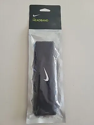 Nike Headband Athletic Sport Team One Size Fits Mens Black  • $12.99