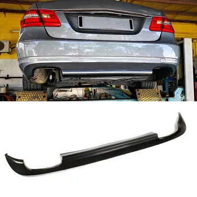 PU Rear Lip Diffuser Bumper Fit For Mercedes Benz W212 Non-AMG Bumper 2010-2013 • $180.49