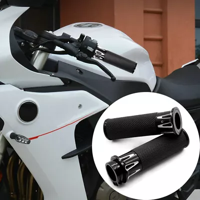 $28.99 • Buy Black 1  Motorcycle Handlebar Hand Grips For Yamaha V-Star 650 950 1100 1300