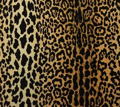 Clarence House Samburu Natural Leopard Velvet Fabric By The (0.5)1/2 Yard 54 W • $59.99