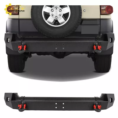 Rear Bumper W/LED Lights & D-Rings Black Steel For 2007-2014 FJ Cruiser • $429.99