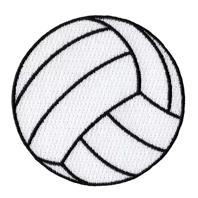 EMBROIDERED VOLLEYBALL PATCH - New IRON-ON APPLIQUE SPORTS BEACH VOLLEY BALL • $4.99