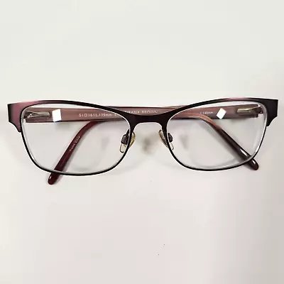 Ellen Tracy 51-16-135mm CV Tirana Brown Eyeglasses Rectangular Full Rim Frame • $15.39