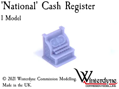 'National' Cash Register 28mm / 1:48 / O / On30 • £0.99