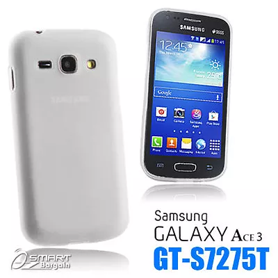 Clear Matte Gel Case For Samsung Galaxy ACE 3 S7275 T + SG TPU Jelly Soft Cover • £3.12