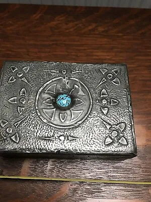 £50 • Buy Arts And Crafts Pewter Ruskin Style Cabochon Box