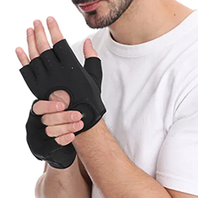 Non-slip Half Finger Gloves Hiking Climbing Biker Driving Work Short Fingerless. • $7