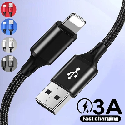 $2.88 • Buy Fast Charging USB Data Cable For IPhone 11 12 13 14 XS XR 7 8 6 5 Charger Cord