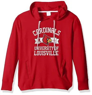 NCAA Louisville Cardinals Adult Women Mascot Banner Arch Fleece Hood Small ... • $19.26