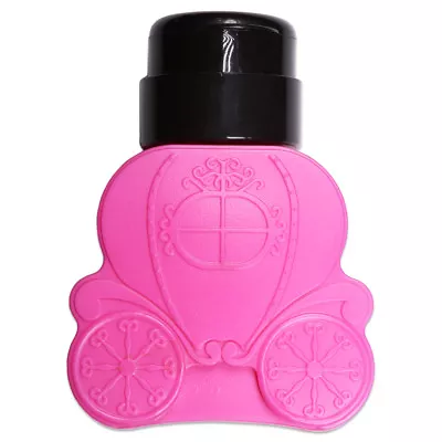 250ml Pink Carriage Shaped Nail Polish Remover One Touch Pump Dispenser Bottle • $7.49