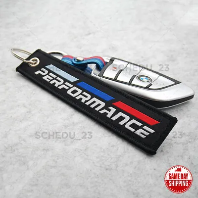 For BMW Sport M Power Performance Letter Keychain Elegant Embroidery Strap Ring • $9.99