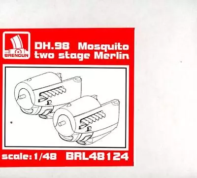 Brengun Models 1/48 DH.98 MOSQUITO 2-STAGE SUPERCHARGER MERLIN NACELLES • $19.99