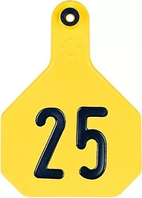 Y-tex 4 Star Yellow Cattle Ear Tags 51-75 • $46.94