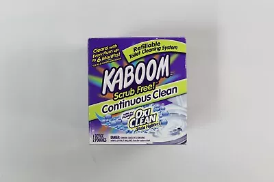 Kaboom Scrub Free! Toilet Bowl Cleaner System & 2 Refill Pouches Lasts 6 Months • $19.79