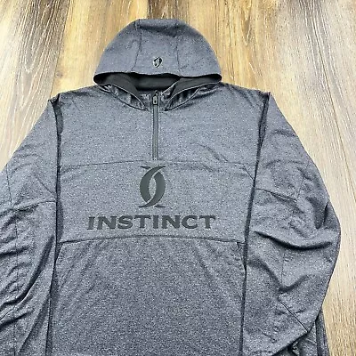 Cabelas Hoodie Mens XL Gray Sweatshirt Instinct Hunting Cordura Precision Gear • $39.95