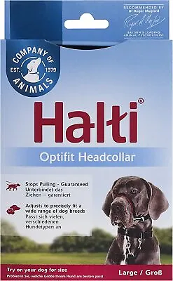 Halti OPTIFIT Dog Headcollar Stops Pulling Size Large New • £12.49