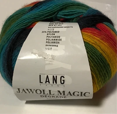 $5.56 • Buy Lang Yarns Jawoll Magic Degrade, 1 Ball (100g) Virgin Wool Blend, Lot #9363