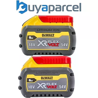 Dewalt 18v / 54v XR FLEXVOLT  Twin Pack DCB547 + DCB546 9.0ah + 6.0ah Battery • £224.91