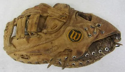 WILSON A2802 Left Handed FIRST BASEMANS GLOVE Mitt Made In USA A2000 Vintage 70s • $34.95