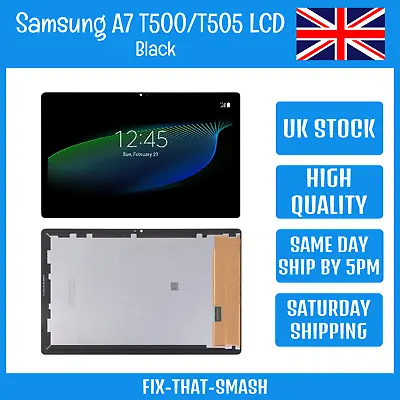 Samsung Galaxy Tab A7 2020 SM-T500/T505 Black LCD Display Screen Digitizer • £33.79